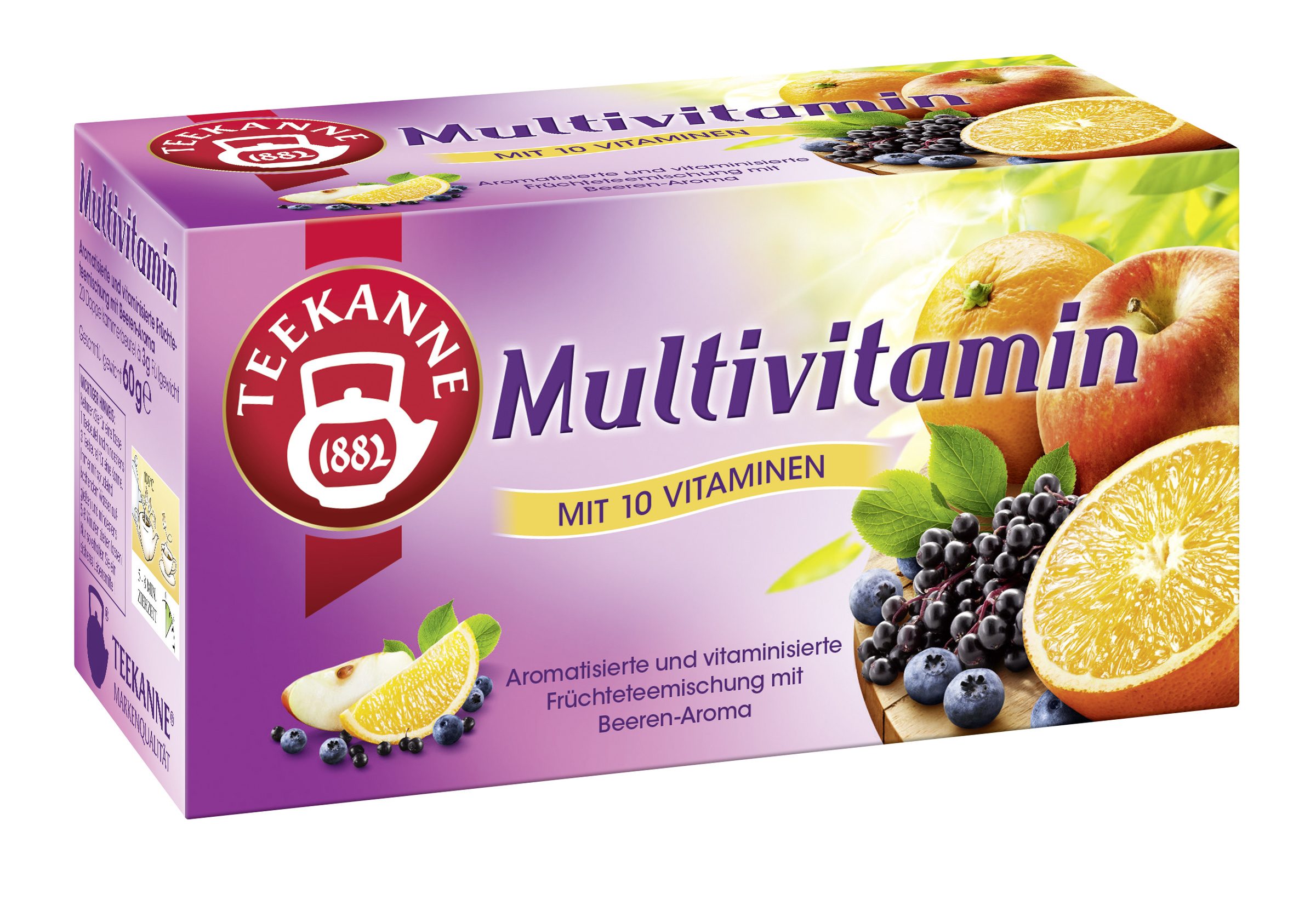 Teekanne Früchtetee Multivitamin 20x3g