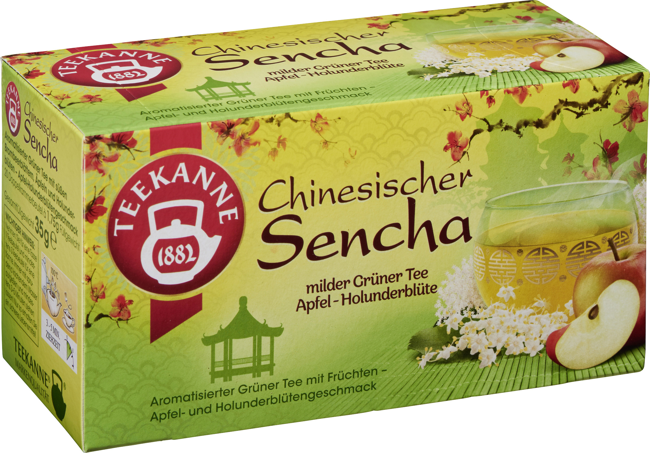 Teekanne Ländertee Chinesischer Sencha 20x1,75g