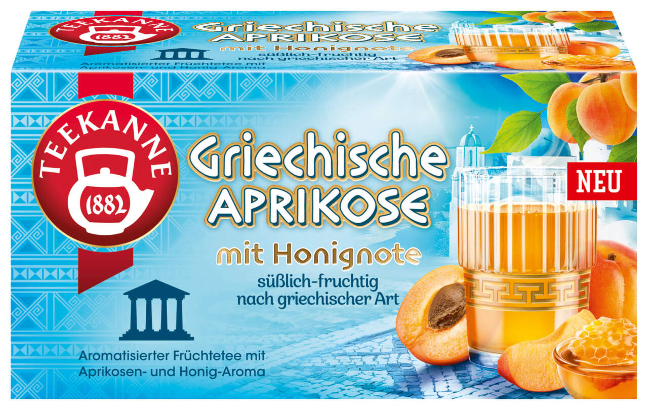 Teekanne Ländertee Griechische Aprikose 20x2,25g