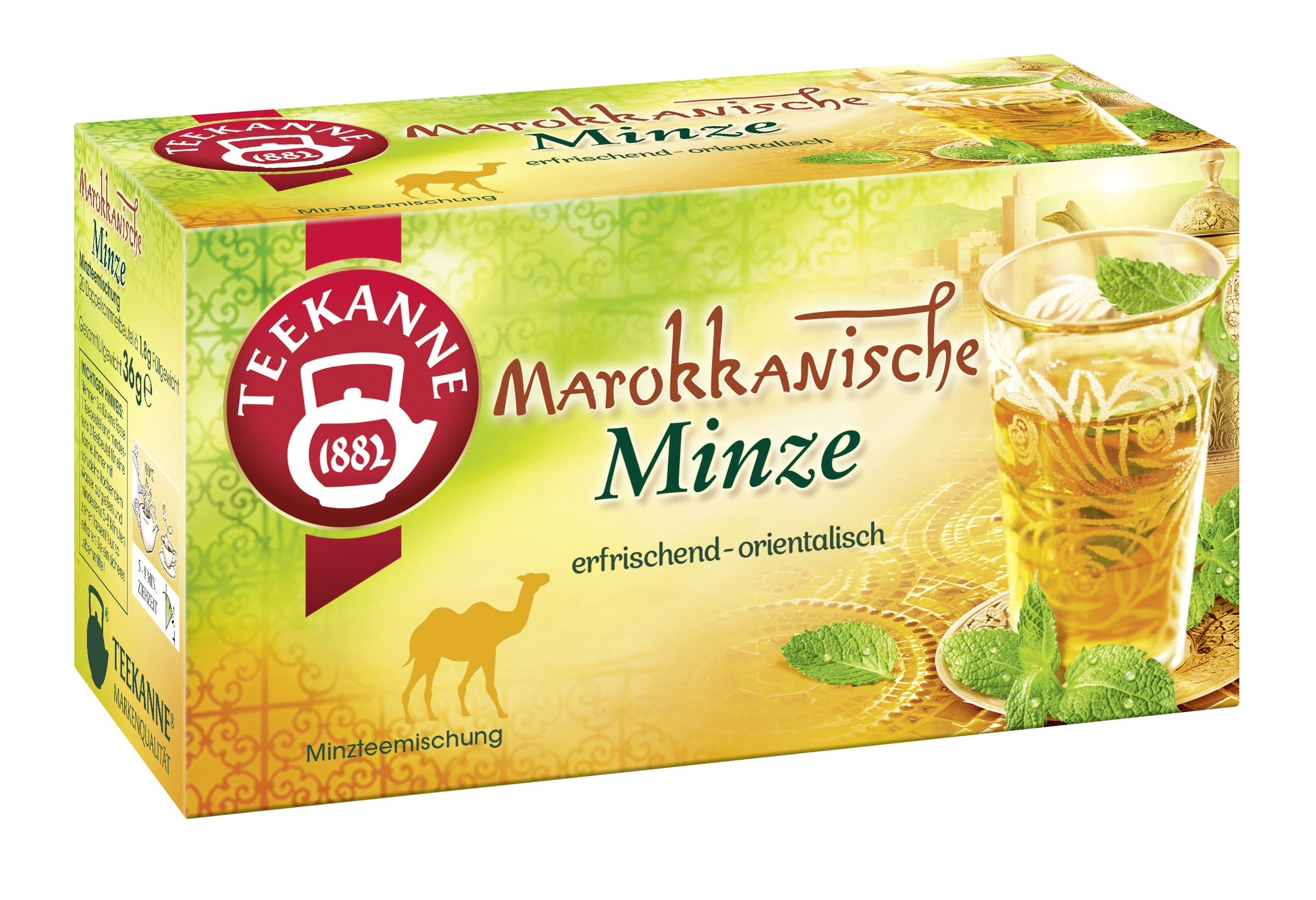 Teekanne Ländertee Marokkanische Minze 20x1,8g
