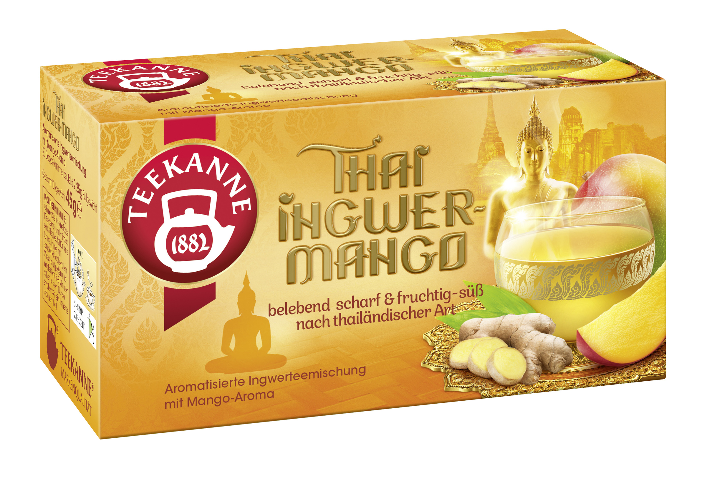 Teekanne Ländertee Thai Ingwer-Mango 20x2,25g