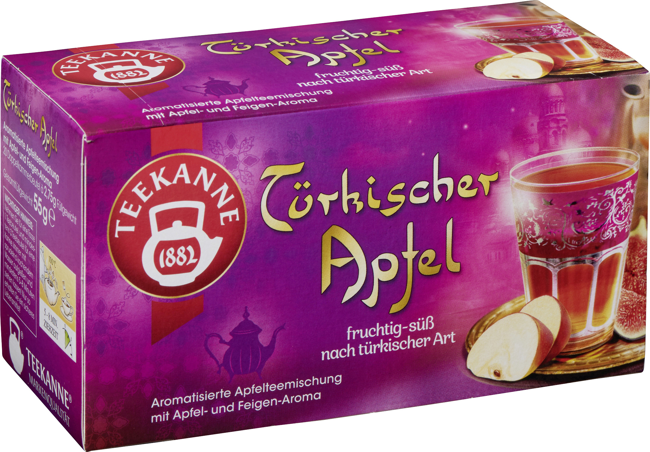 Teekanne Ländertee Türkischer Apfel 20x2,75g