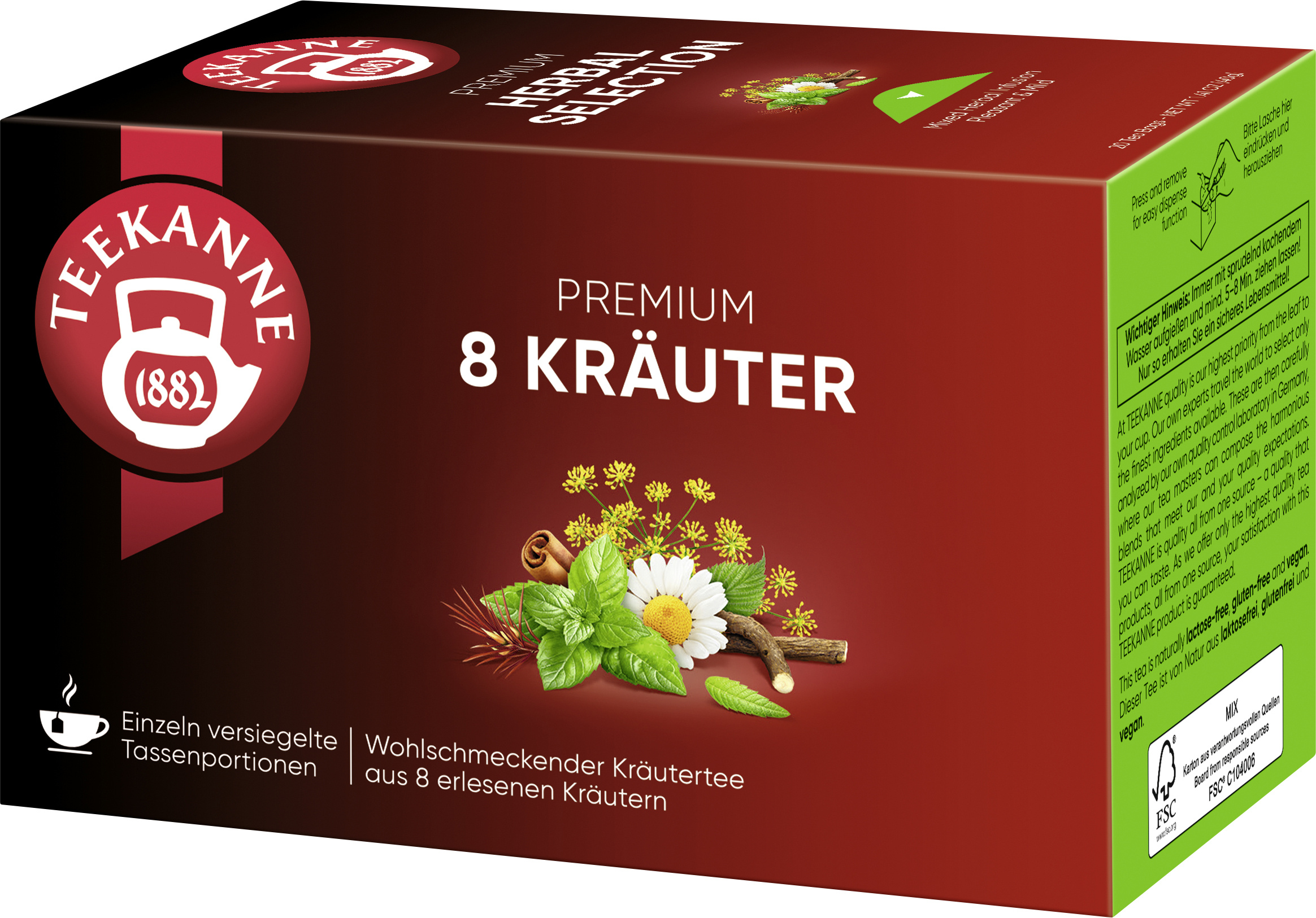 Teekanne Premium Kräuter 20x2g