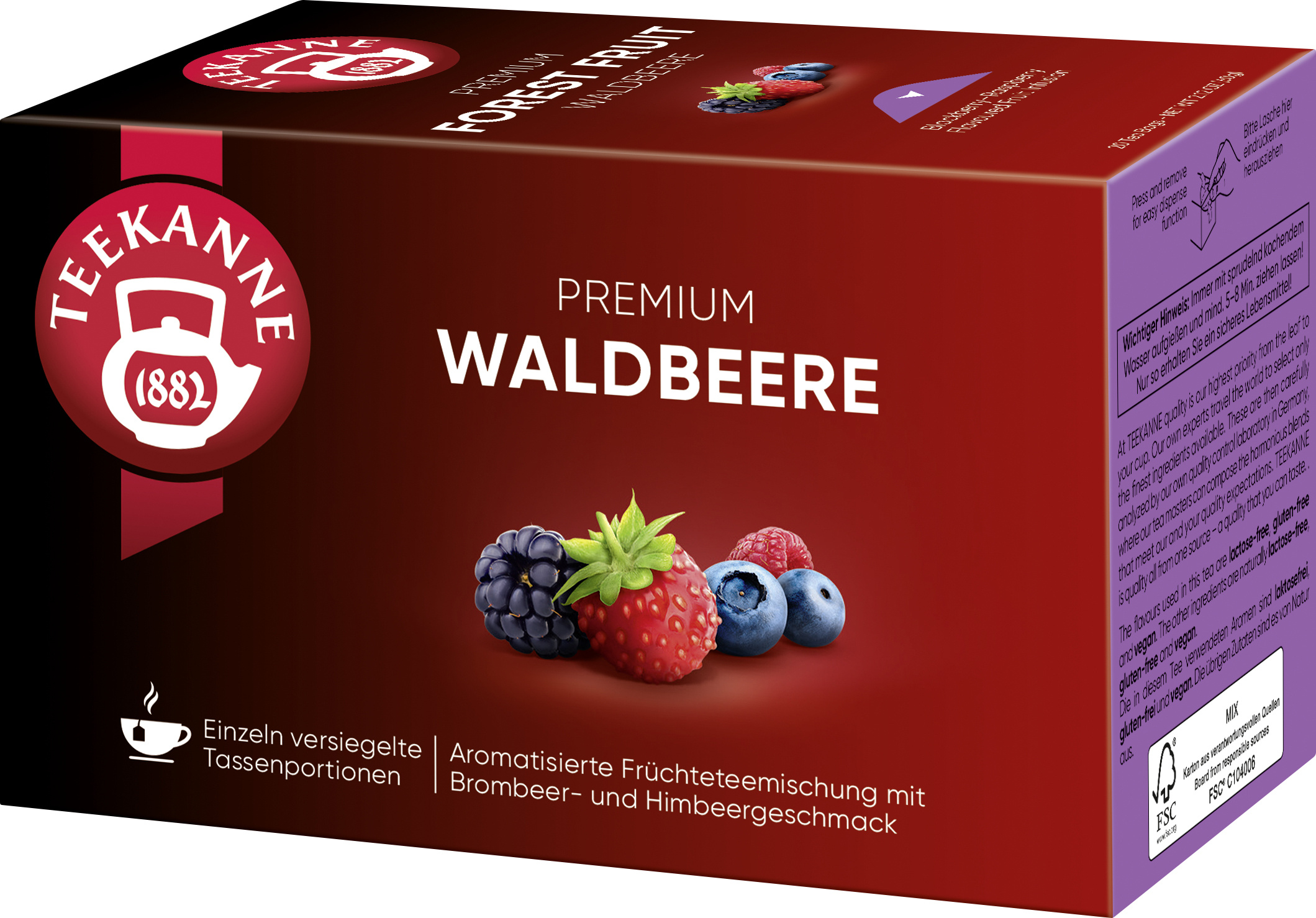Teekanne Premium Waldbeeren 20x3g
