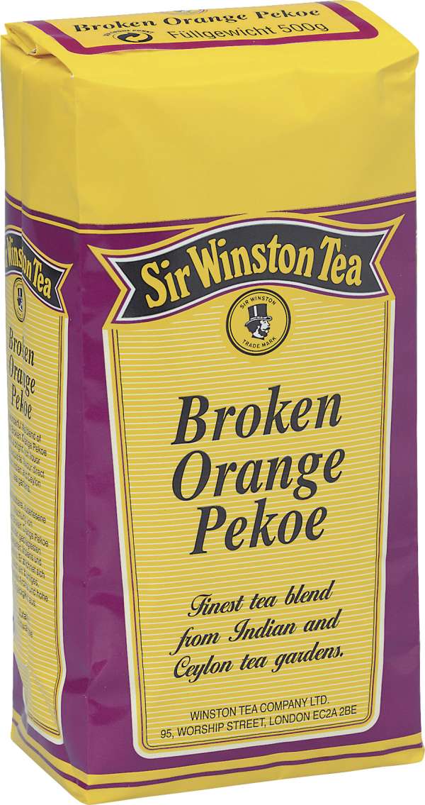Teekanne Sir Winston Tea Broken Orange Pekoe Schwarztee lose 500g
