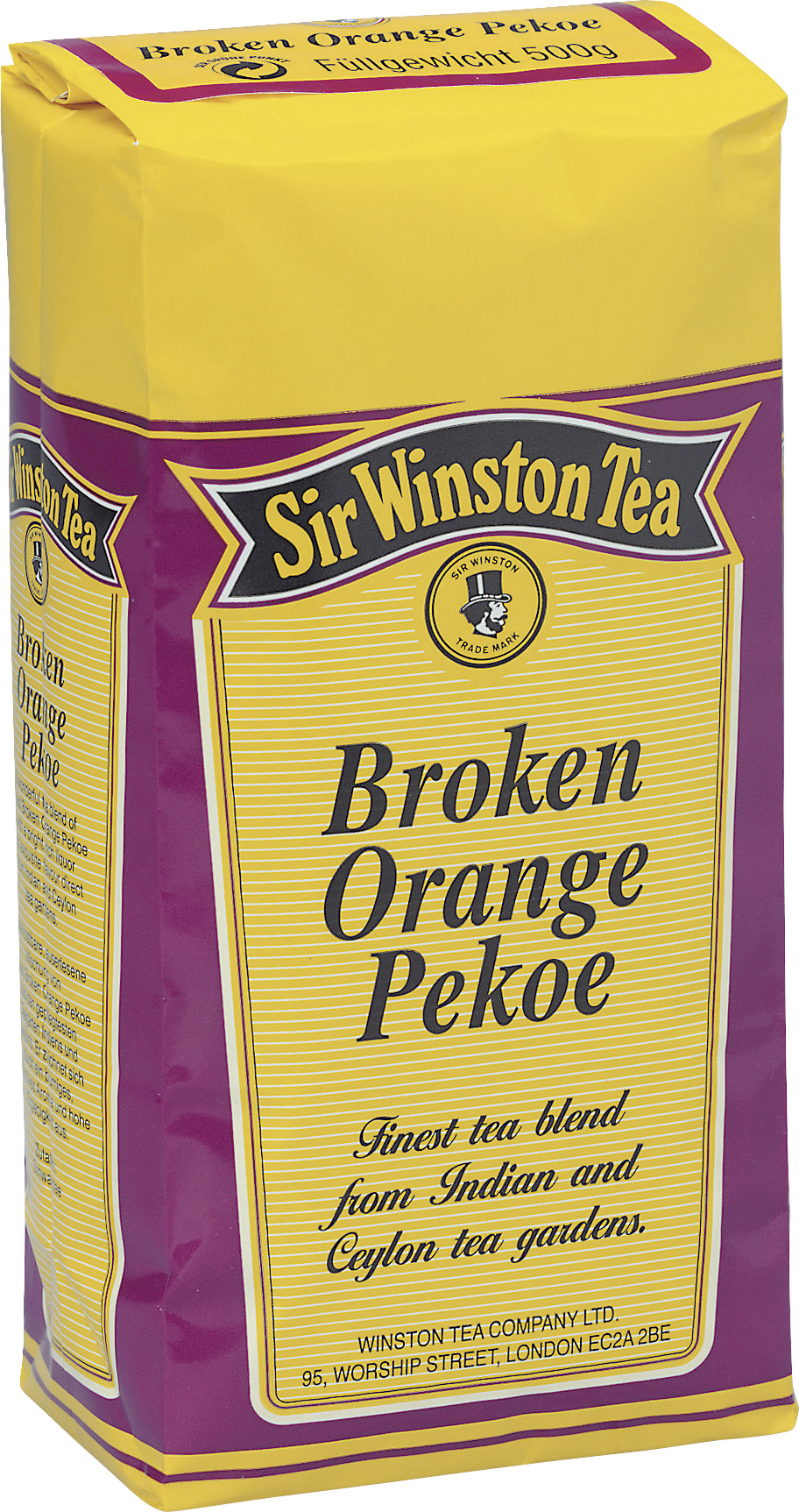 Teekanne Sir Winston Tea Broken Orange Pekoe Schwarztee lose 500g