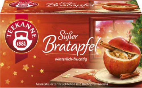 Teekanne Süßer Bratapfel Früchtetee 20 Beutel