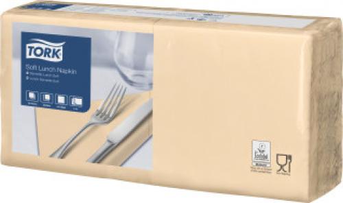 Tork Servietten 33cm 3-lagig 1/4 Falz Sand 150 Stk.