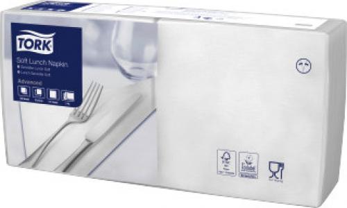 Tork Servietten 33cm 3-lagig weiß 1/4-Falz 150 Stk.