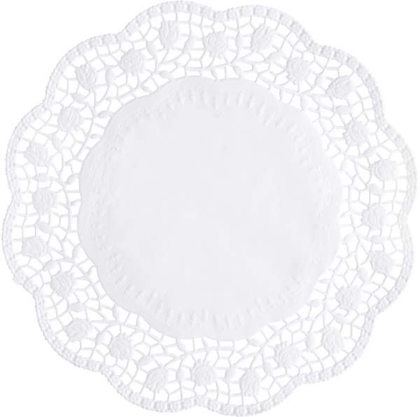 Tortenspitzen 100 Stück, rund Ø 20 cm weiss