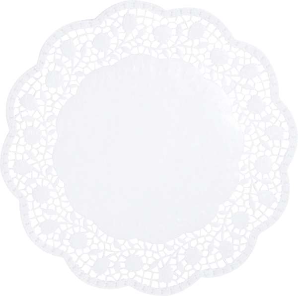 Tortenspitzen 100 Stück,rund Ø 30 cm weiss