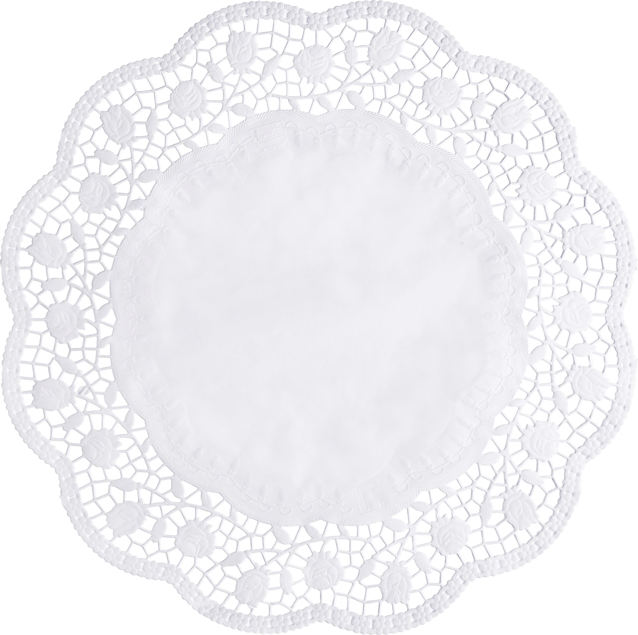 Tortenspitzen 100 Stück, rund Ø 38 cm weiss