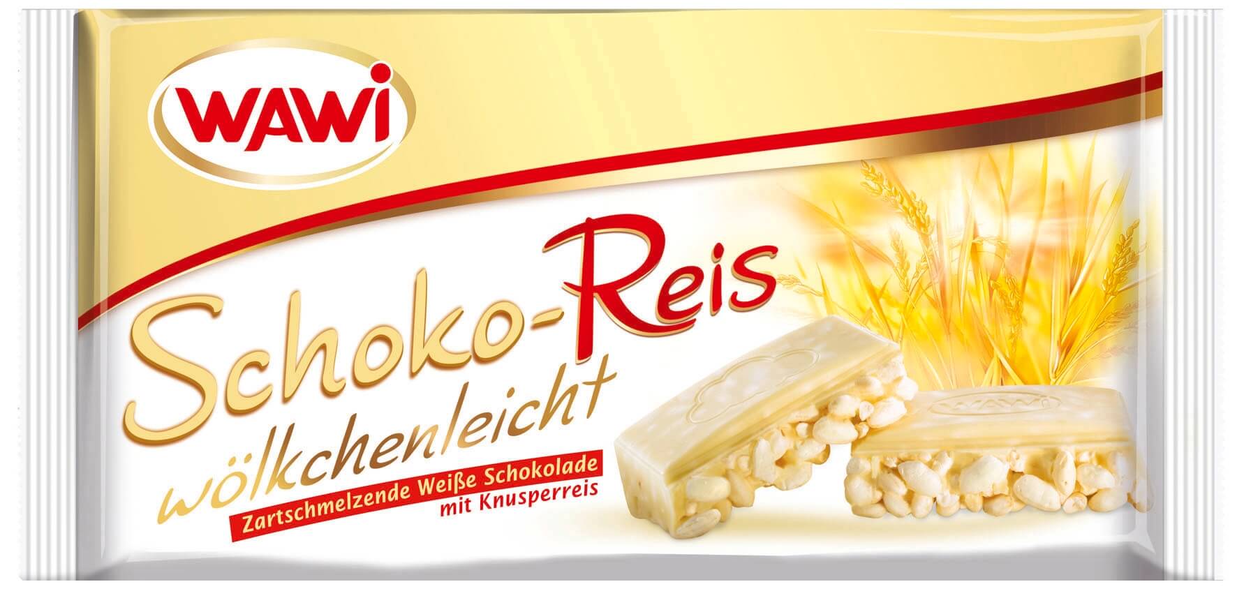 Wawi Schoko-Reis Tafel weiß 200g