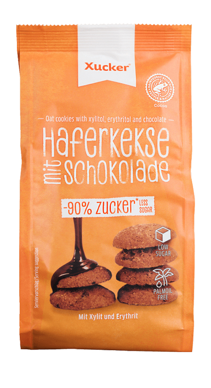 Xucker Haferkekse mit Schokolade 125g